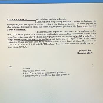 MSI Türkiye Öğrenciyiz, Mağdur Durumdayız Yardımcı Olur Musunuz