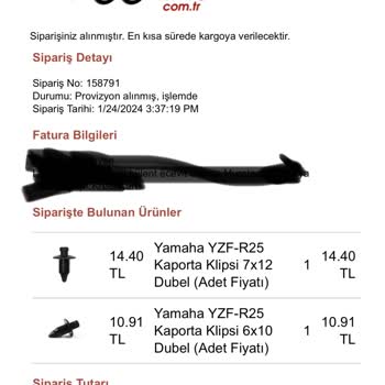 Motoonline.com Ürün Teslimatı Gerçekleşmedi, İletişim Sorunu Var