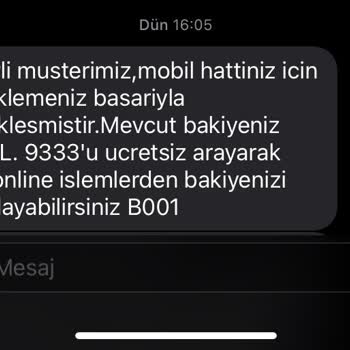 Türk Telekom Mobil 500 TL Boşa Gitti