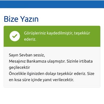 Yapı Kredi Bankası Hiçbir Şekilde Geri Dönüş Yapmıyor!