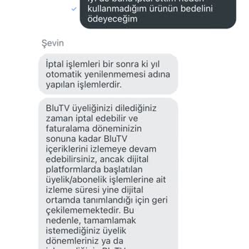 Blu TV Ücret İadesi
