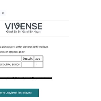 Vivense Satış Sonrası Destek İle İlgili Sorun
