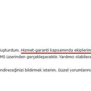 Vivense Satış Sonrası Destek İle İlgili Sorun