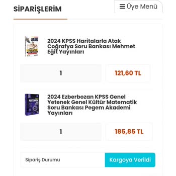 YKM Kitap Siparişim Gelmedi