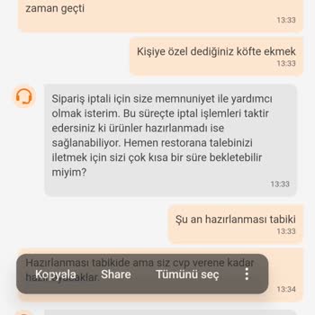 Sipariş İptal Ve Düzeltme İmkanı Sunmayan Trendyol Yemek