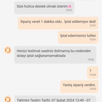 Sipariş İptal Ve Düzeltme İmkanı Sunmayan Trendyol Yemek