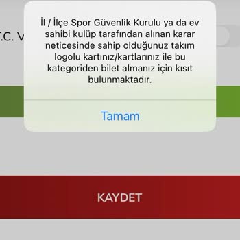 Passolig Bilet Kısıtlaması Sorunu