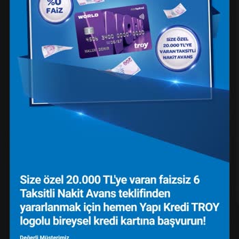 Yapı Kredi Bankası Sunulan Kampanyadan Faydalanmamı Engellediler