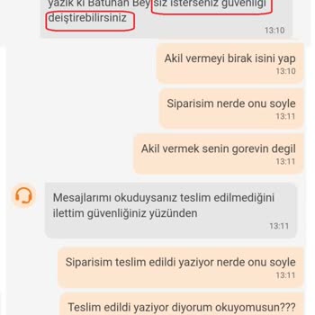 Trendyol GO Müşteri Hizmetleri Sorunumu Çözmek Yerine Bana Akıl Verdi!