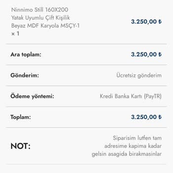 Ninnimo Markası Kargo İçin Bilgi Vermedi İlgisiz Tavırlı Müşteri Hizm