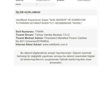 VakıfBank Kazandıran Tarife İptali