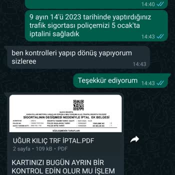 Quick Sigorta Acente Hatası İvedi Çözüme Gidilmeli