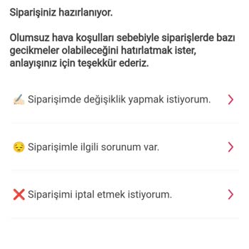 Komagene Çiğköfte Sipariş Gelmiyor
