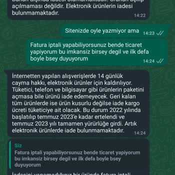Rova Bilişim Rova Bilisim İade Almıyor