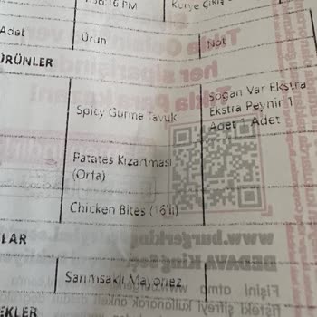 Burger King Kavacık Yanlış Sipariş, Eksik Malzeme, Fazla Para Alma