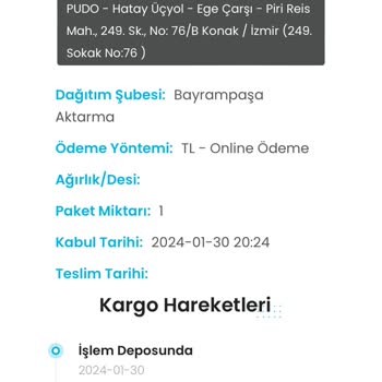 Zara'dan Siparişim Kargoist Tarafından Teslim Edilmiyor