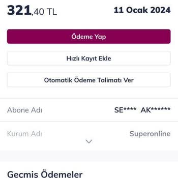 Superonline Müşterisi Olmamama Rağmen Gelen Kesilen Faturalar, Borçlar