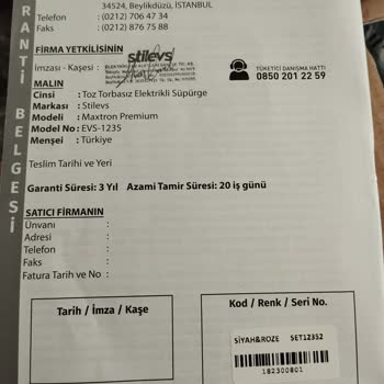 Stilevs Şikayetim Var Elektrik Süpürge