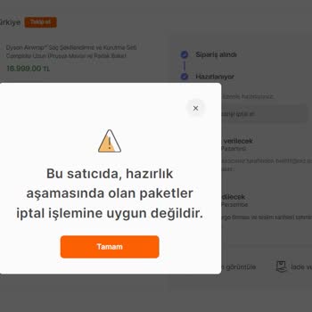 Hepsiburada İptal Butonum Neden Aktif Değil?