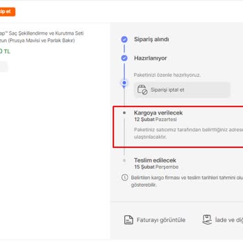 Hepsiburada İptal Butonum Neden Aktif Değil?