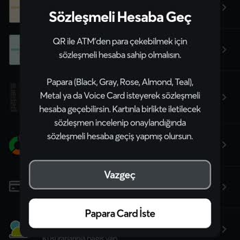 Papara Hesabım Sözleşmeli Statüye Geçmiyor