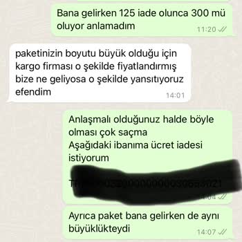 Halbuqi Trend Yüksek Kargo Ücreti İle Mağdur Edildiğim Alışveriş