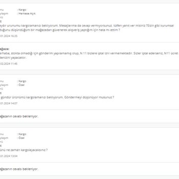 N11 Haksız Olan Satıcısını Koruyor Ve Müşterisini Mağdur Ediyor.