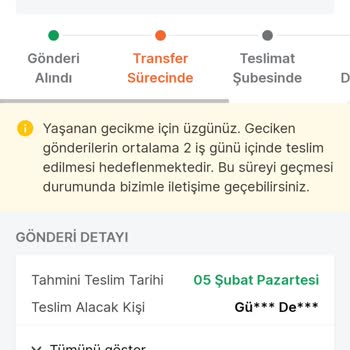 Trendyol Mağdur Edildim Kargom Teslim Edilmedi