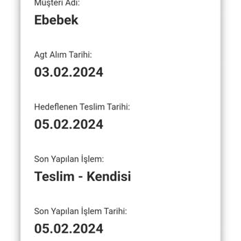 AGT Kargo Ürün Teslim Edilmedi