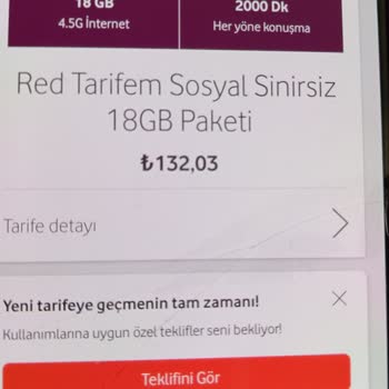 Vodafone Uyguladığı Tarife