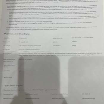 Vodafone Ouno Servis Tarafımdan Para Alıp Onarmadan Geri Gönderdi