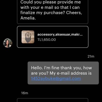 Etsy.com Satın Alma İddiasıyla Banka Bilgileri Gibi Kişisel Bilgi Talepleri