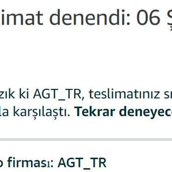 AGT Kurye (aynigunteslim.com) Sürekli Ertelenen Kargo Ve Gerekli Bir Neden Sunulmaması