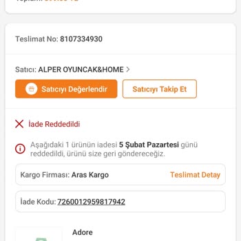 Trendyol'un Müşterisinin Arkasında Durmaması