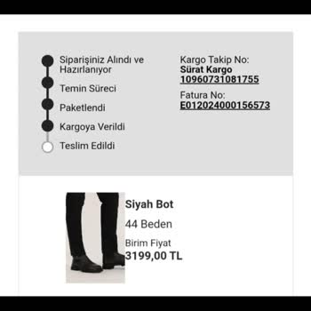 Pierre Cardin Giyim Pierre Cardin Botlarımı Gönderemedi Mağdur Oldum