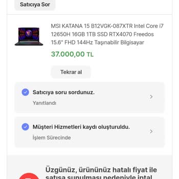 Hepsiburada Ürünümü Göndermeyip, Rızam Dışında İptal Etti.