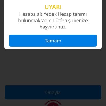 Denizbank Hesaba Ait Yedek Hesap Tanımlaması Var. Lütfen Şubenize Başvurunuz