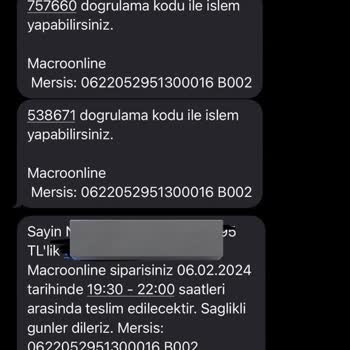 Macro Center 17 Saat Yolda Gözüken Sipariş :)