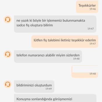 Trendyol Yemek Siparişimde Fiş Talebim Ve Üzücü Sonuç