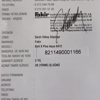 Fakir Ev Aletleri Kırık Teleskopik Kol Ve Garanti Sorunu