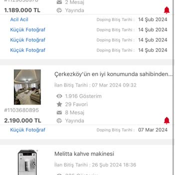 Sahibinden.com Acil Acil Dopingi Yanıltması
