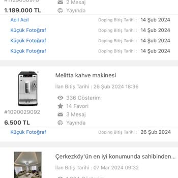 Sahibinden.com Acil Acil Dopingi Yanıltması