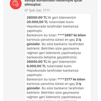 Hepsiburada'DA Ürünün Yanlış Fiyatlandırmadan Dolayı İptal Edilmesi!