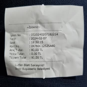 İzmirim Kart Bostanlı Vapur Matiği Bütün Paranı Çekiyor