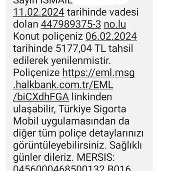 Türkiye Sigorta Olmayan Evin Sigortasını Yeniledi.