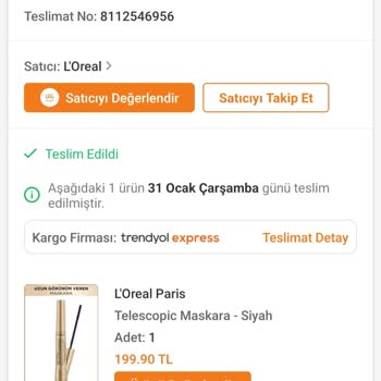 Loreal Paris Kargom Bos Geldi