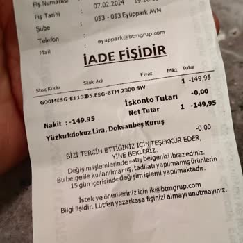 BTM Moda Kasiyer Şikayet Saygısız Söylem