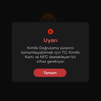 Tosla Kart Telefonumda NFC Bulunmadığı İçin Doğrulayamıyorum