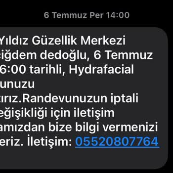 Ceren Yıldız Güzellik Merkezi Paket Süresi Doldu Sorunu