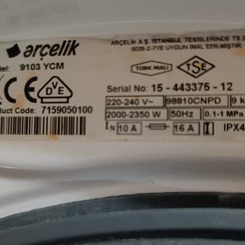 Arçelik Çamaşır Makinesi Arızası